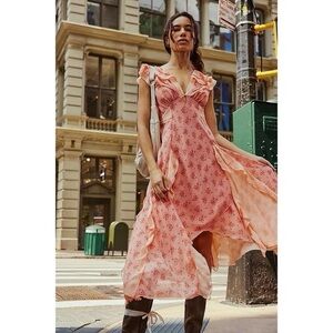 Free People Pink Floral Dress